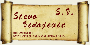 Stevo Vidojević vizit kartica
